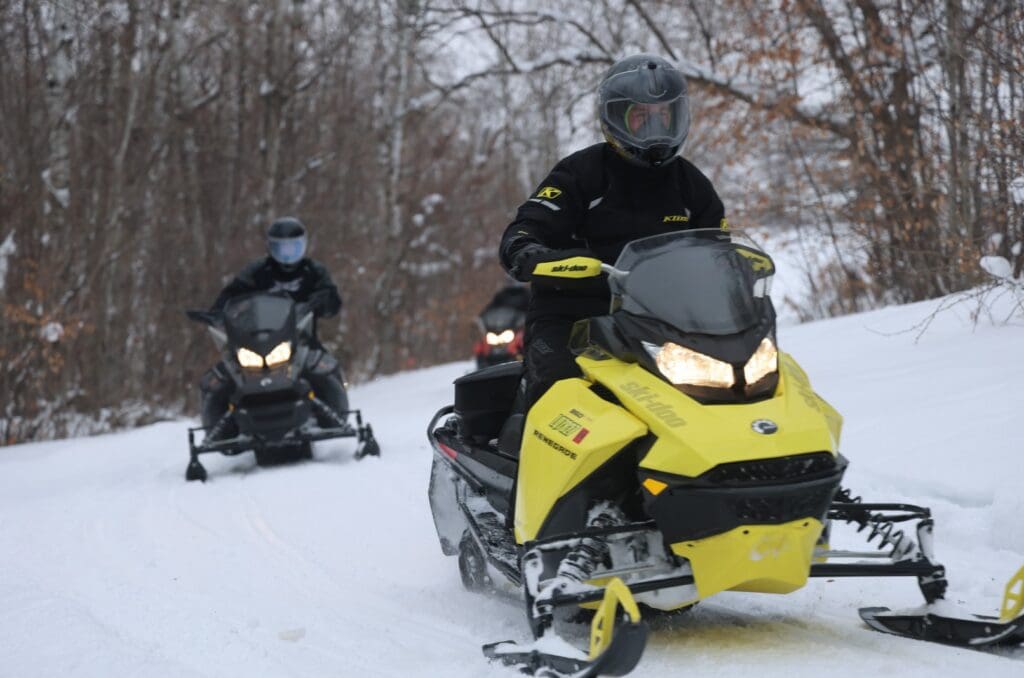 Ski doo on the DATA trail