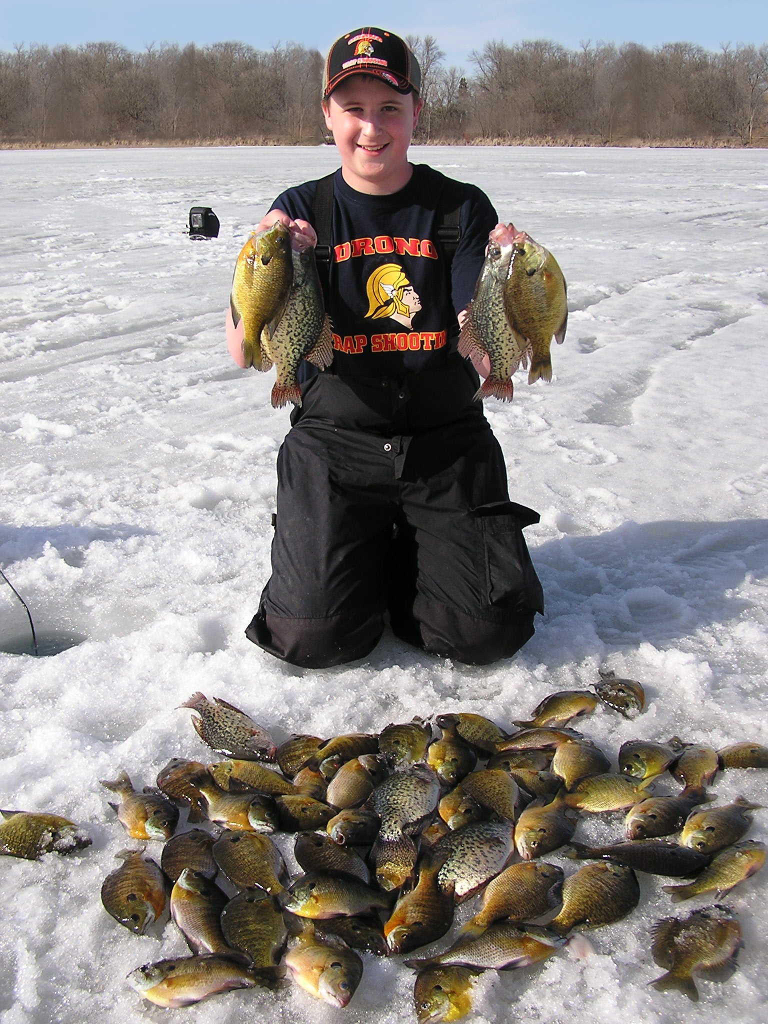 warm day for ice fishing