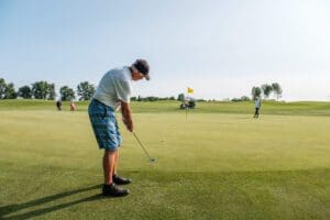 Golf put. Photo by John Magnoski