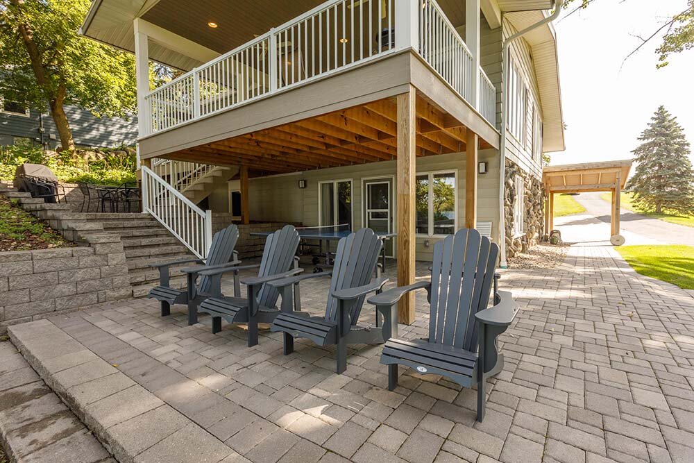 patio porch lake cabins for rent mn