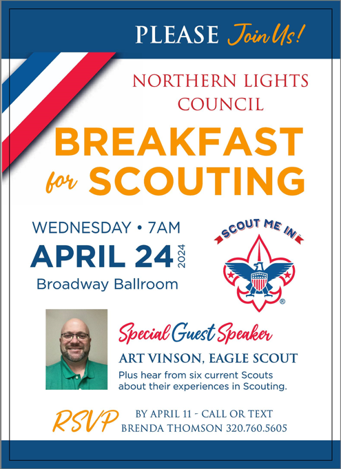 2024 Breakfast for Scouting Invite